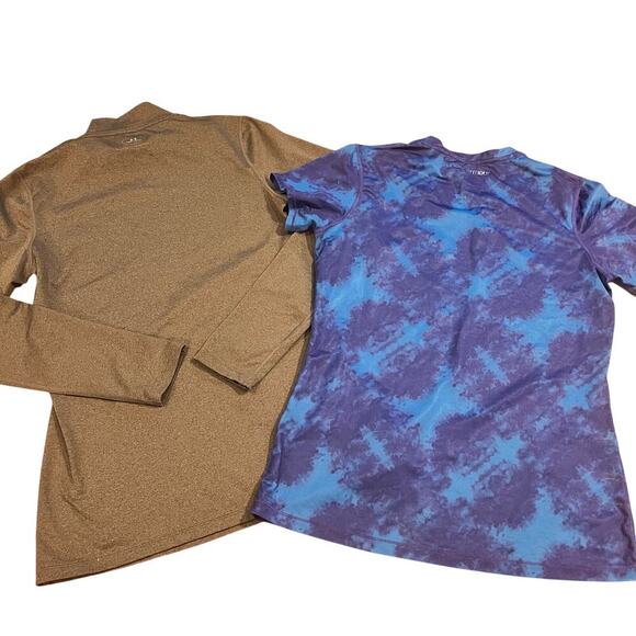 Lot of 2 Women’s Under Armour Tops Size Large Cold Gear Active Athleisure - Picture 1 of 6